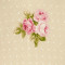 Beige Bouquet Floral Fabric Swatch