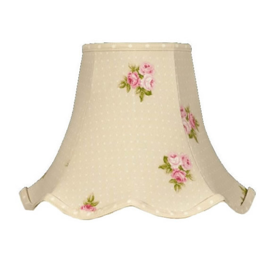 Beige Bouquet Floral Fabric Lampshades