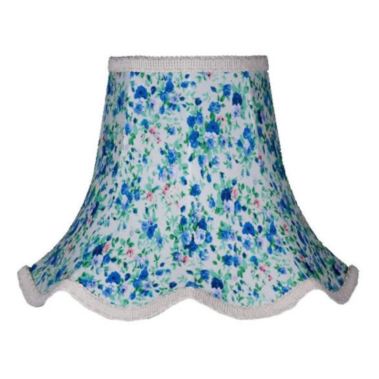Blue Floral Modern Fabric Lampshades