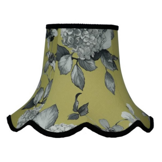 Green Hydrangea Floral Modern Fabric Lampshades