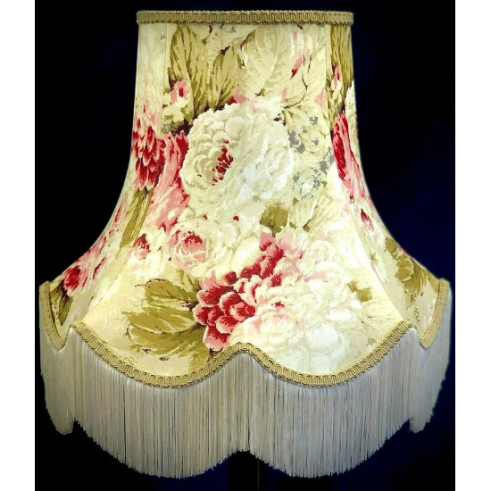 Chintz Floral Coffee Beige Fabric Lampshades