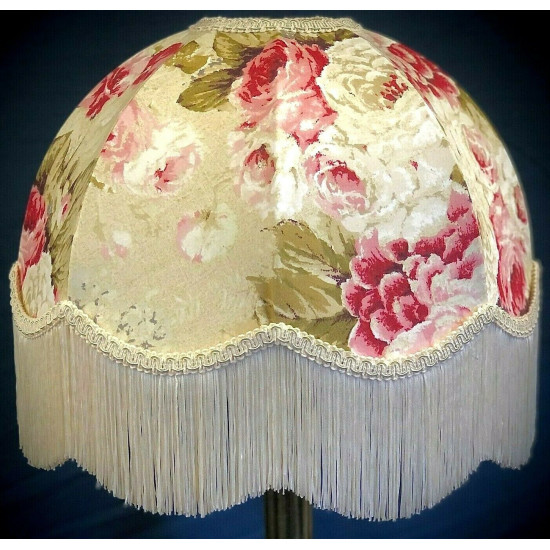 Chintz Floral Cream Dome Lampshade Chintz Floral Cream Dome Lampshade