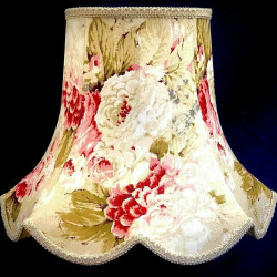 Chintz Floral Modern Fabric Scalloped Lampshade