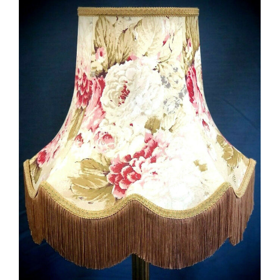 Chintz Floral Gold Scalloped Lampshade