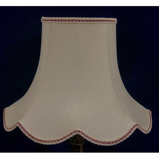 Cream and Burgundy Red Modern Fabric Lampshades