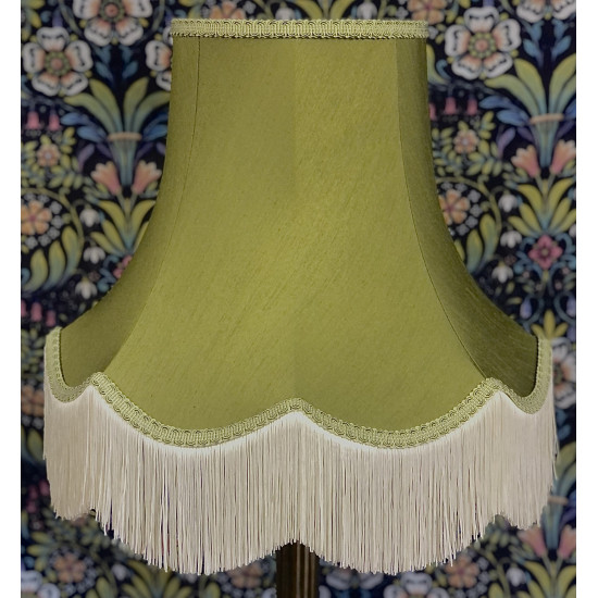 Olive Green Fabric Lampshades