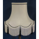 Cream and Black Rope Scalloped Fabric Lampshades