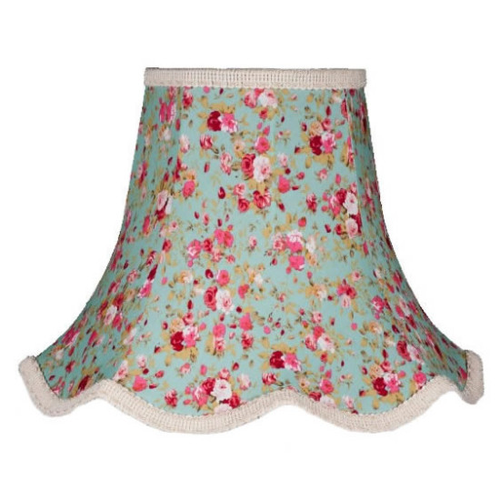 Green Floral Modern Fabric Lampshades