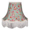 Green Floral Fabric Lampshades