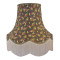 Grey Floral Fabric Lampshades
