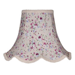 Lilac Floral Modern Fabric Lampshades