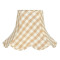 Natural Cream Gingham Check Modern Fabric Lampshades