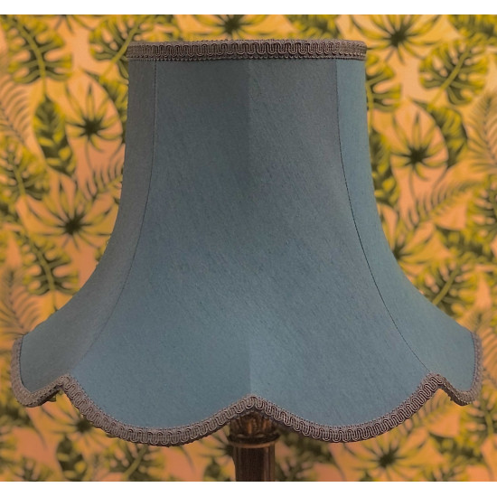 Slate Blue Modern Fabric Lampshades