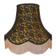 Gold and Black Lace Fabric Lampshades