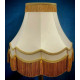 Cream Regal and Gold Double Scallop Fabric Lampshades Cream Regal and Gold Double Scallop Fabric Lampshades