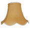 Corn Light Gold Modern Scalloped Fabric Lampshades