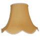 Corn Light Gold Modern Scalloped Fabric Lampshades