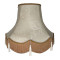 Harlequin Cream Brocade Fabric Scalloped Bottom Lampshades
