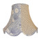 Blue and Grey Autumn Fabric Scalloped Lampshades