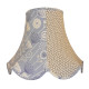 Blue and Grey Autumn Fabric Scalloped Lampshades