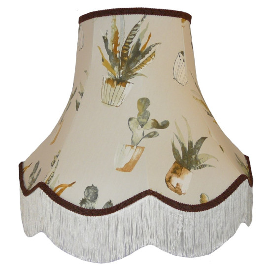 Cactus Brown Fabric Lampshades