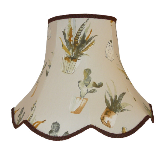 Cactus Brown Modern Fabric Lampshades