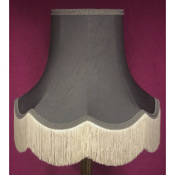 Pewter Grey Fabric Lampshades Pewter Grey Fabric Lampshades