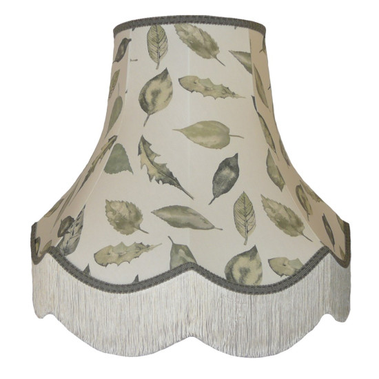Autumn Leaf Fabric Scalloped Lampshades