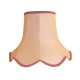 Baby Pink Modern Scalloped Fabric Lampshades