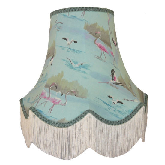 Blue Flamingo Fabric Lampshades