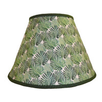 Botanical Palm Leaf Contemporary Fabric Lampshades