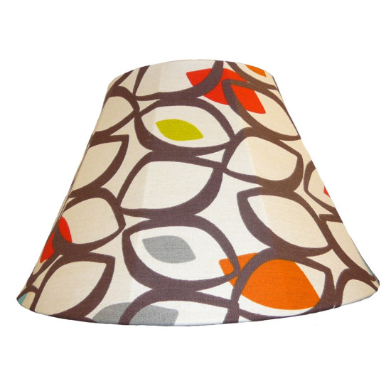 Cedar Cinnamon Contemporary Fabric Lampshades