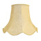 Cream Brocade Fabric Scalloped Lampshades