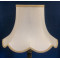 Cream and Gold Modern Scalloped Fabric Lampshades