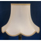 Cream and Gold Modern Scalloped Fabric Lampshades
