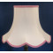 Cream and Pink Modern Scalloped Fabric Lampshades