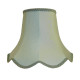 Duck Egg Blue Modern Fabric Scalloped Lampshades