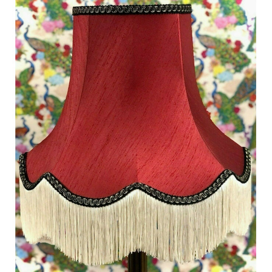 Rosso Red and Black Fabric Lampshades