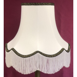 White and Black Fabric Lampshades White and Black Fabric Lampshades