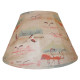 Beige Flamingo Fabric Tapered Empire Lampshade