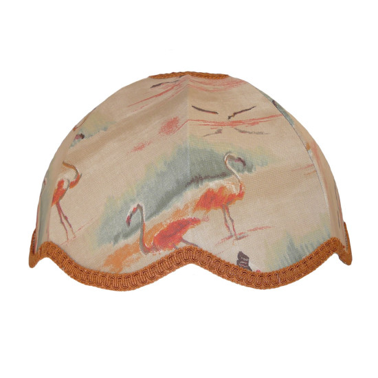 Beige Flamingo Dome Modern Fabric Lampshades