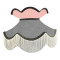 Flint Grey and Pink Victorian Lampshade
