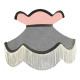 Flint Grey and Pink Victorian Lampshade