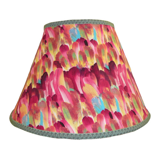 Hot Pink Feather Contemporary Lampshade