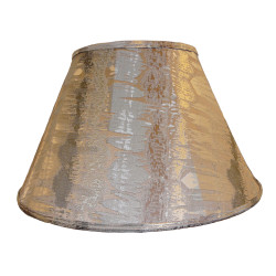 Moroccan Silver Fabric Tapered Empire Lampshades