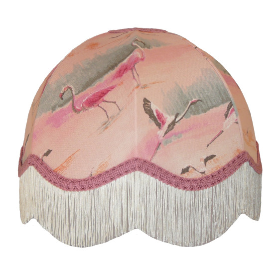 Pink Flamingo Dome Fabric Lampshades