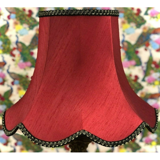 Rosso Red and Black Modern Fabric Lampshades