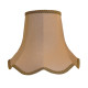Brown Beige Modern Scalloped Fabric Lampshades