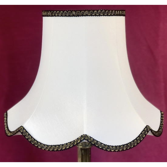 White With Black and Gold Modern Fabric Lampshades White With Black and Gold Modern Fabric Lampshades