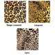 Leopard Animal Print and Gold Trapezium Fabric Lampshades